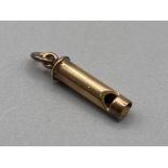 9ct gold whistle charm .5g