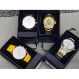 4x boxes Thomas Calvi wristwatches (all different)