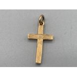 9ct gold cross 2.4g