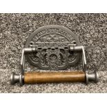 Cast metal reproduction St Pancras toilet roll holder