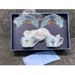 Wedgwood “a celebration of the Millennium” 4 piece cup & saucer set, with original box of issue