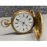 14ct gold filled Double hunter pocket watch