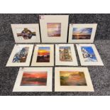 Signed Vivienne Ann Dykes prints local interest Northumberland x9