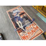 Original 1920s/30s Dick Whittington 2-part poster, (Moody Bros Ltd Birmingham. Reg 29805, 222x101cm