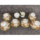 20 pieces of Royal Albert old country roses tea China