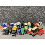 A collection of die cast vehicles by Corgi, Matchbox, Lledo etc