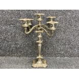 Vintage Silver plated 4 arm candelabra (holds 5 candles in total)