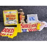 Shredded Wheat collectables to include Sunny Jim, tea towels etc