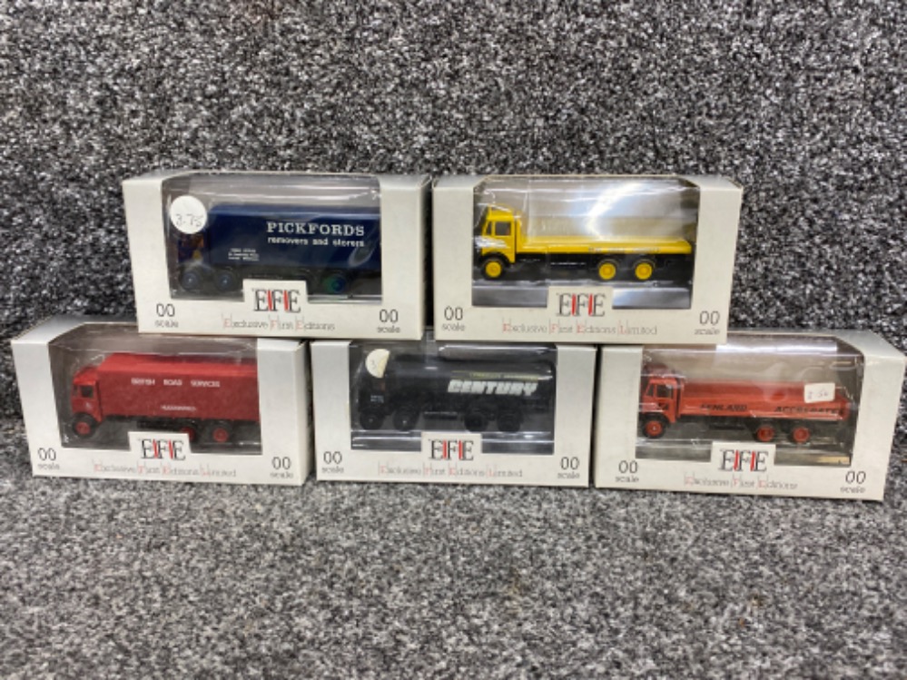 Total of five EFE ‘ exclusive first editions limited ‘, 00 scale Die cast model vehicles, all with