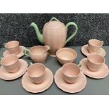 Grindley Peachleaf Petal pattern coffee set for six