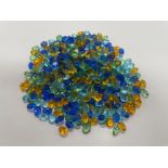 100g Oval Faceted Mixed Stones 8 x 6mm