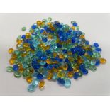 100g Mixed Oval Faceted Stones 8 x 6mm