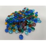 50g Mixed Stones Oval Faceted 10 x 8mm