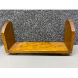 An early 20th Century Oak book trough 38cm wide.