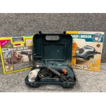 Black and Decker 650w drill, mouse and also a heat gun