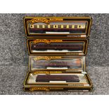 4 x Palitoy mainline railways carriages in original boxes