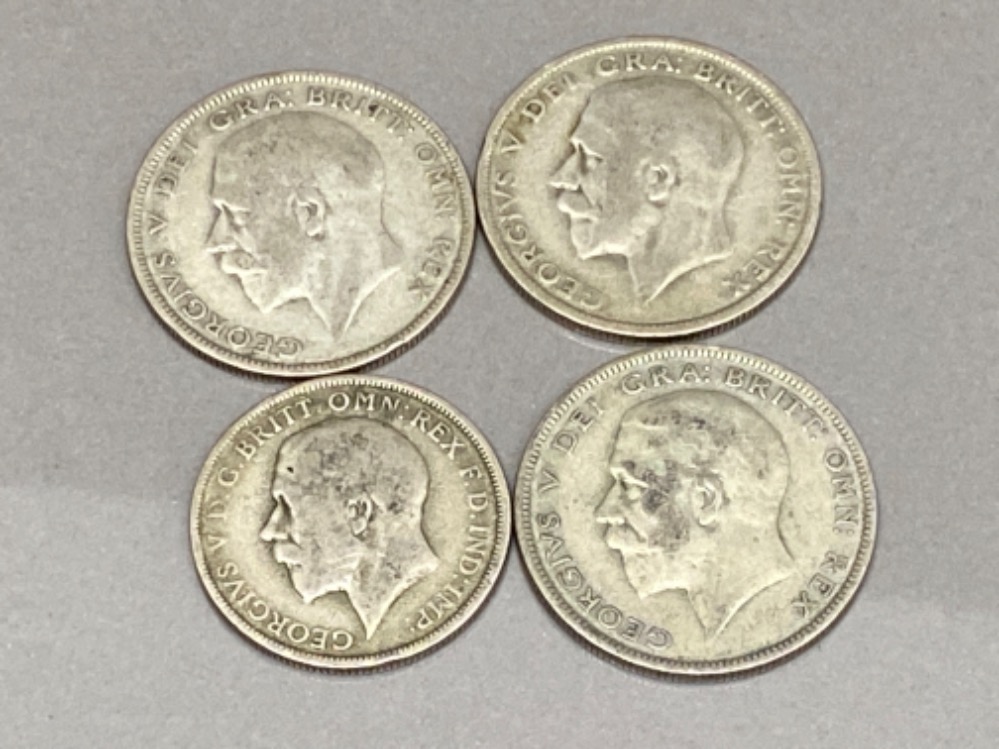 Total of 4 coins includes 3x George V silver half crown coins dated 1932, 1933 & 1934 also - Image 2 of 2