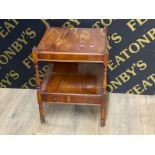 Inlaid Mahogany single drawer hall table