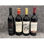 4 x Red wine includes Bordeaux and Rioja