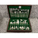 Cavendish collection 42 piece cutlery set in original case by Butler of Sheffield