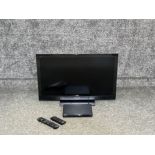 Panasonic 32” LCT tv and remote along with Sony 4 DVD player with scart lead