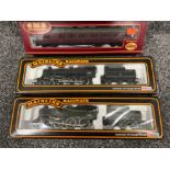 2 x Palitoy mainline railways engines and 2 x Airfix carriages all in original boxes