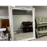 Very large Hall mirror with painted white frame - 8ft x 6ft