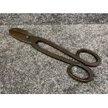 A pair of World War II, J Cousins & Sons wrought iron military issue sheet metal cutters or tin