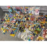 Large bundle of mixed Marvel & DC comics including the Punisher, X-Men & Batman