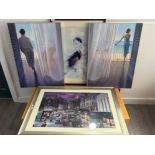 John M Boyd framed print and 3 others