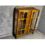 Scully hand carved english china cabinet