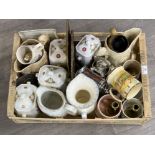 Large collection of commemorative ware including jugs etc