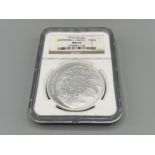 2013 Fiji silver $2 Hawksbill turtle - Tuku. Graded and sealed by NGC