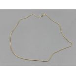 9ct gold foxtail link chain 1.8g