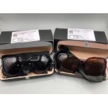 Two pairs of sunglasses by Gemporia with COAs boxed
