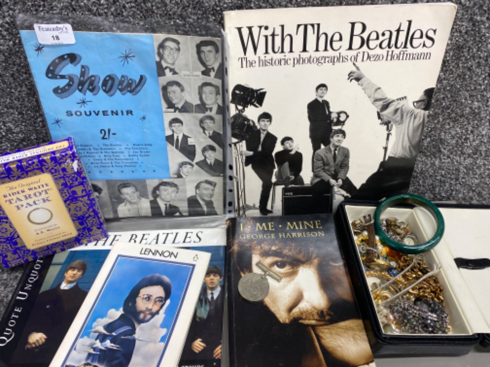 4 Beatles related books together with a show souvenir 21 (featuring the Beatles) photo program