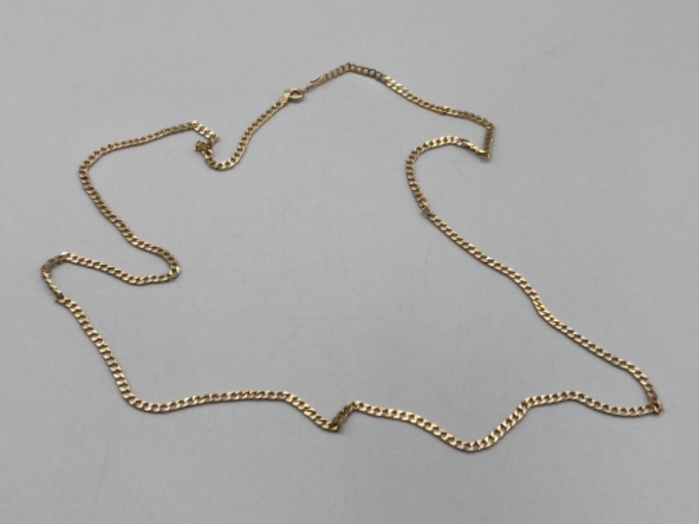 9ct gold curb link chain 9.3g