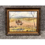 John J Kerr oil on canvas Titled Early spring 1981 and signed (40cm x 30cms)
