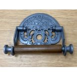 Cast metal reproduction St Pancras toilet roll holder