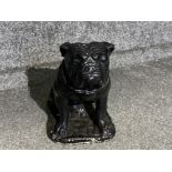 British bulldog garden concrete statue