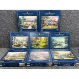 Thomas Kinkade 1000 piece jigsaw puzzle x8