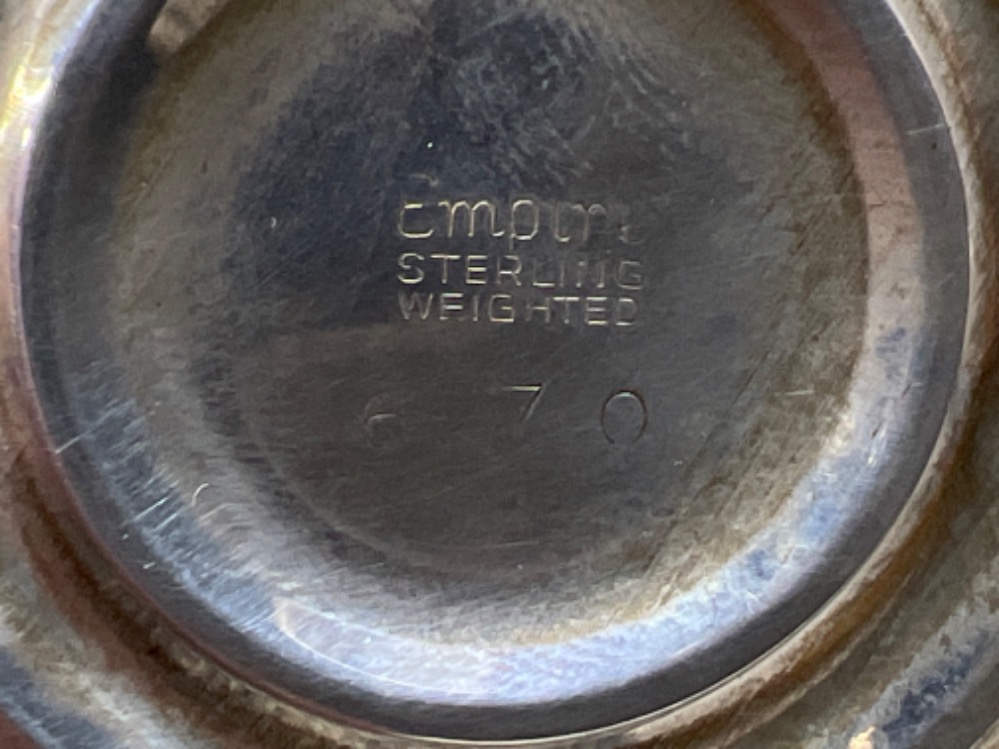 Sterling silver 3 way Candelabra (gross 968.9g) - Image 4 of 4