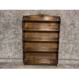 Vintage oak 5 tier bookshelves