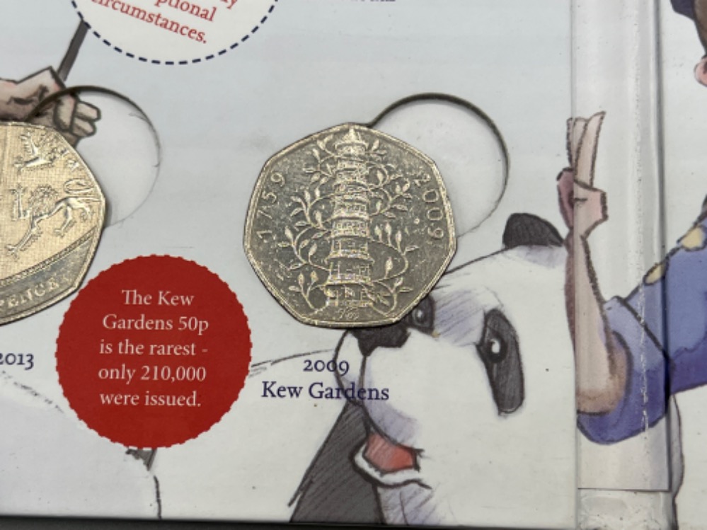 The Royal mint The Great British Coin Hunt 50p coin collection. Including Kew Gardens - Image 3 of 3