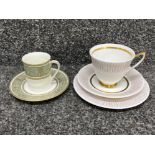 Royal Doulton and Royal Worcester tea and coffee sets.