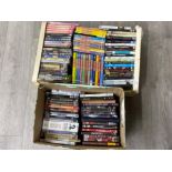 2 boxes of miscellaneous DVDs including the Only fools and Horses 22 disc collection etc
