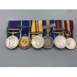 6 military medals awarded to 25099239 – GDSM – J.P. Hayton