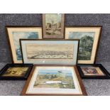 Large collection of framed prints (7)