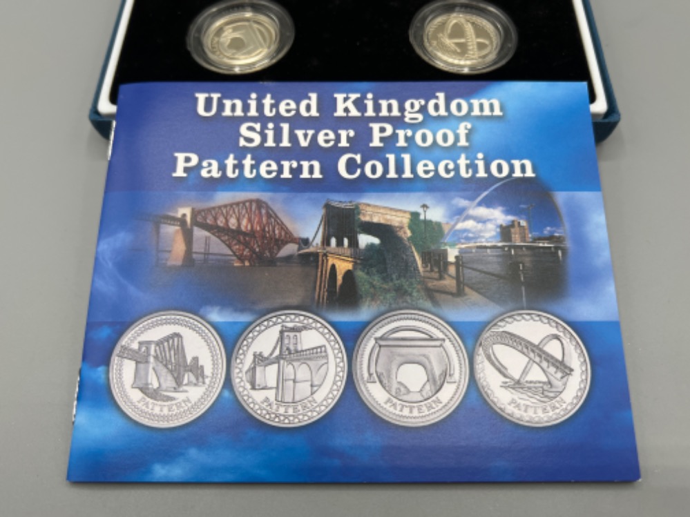 Royal mint silver proof Pattern collection. With authenticity certificate and in presentation case - Image 3 of 3