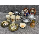 Royalty commemorative ware including teapots, cups etc